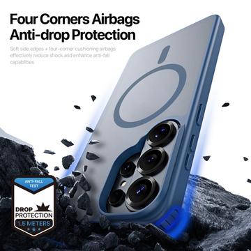 Samsung Galaxy S26 Ultra Dux Ducis Yind Hybrid Cover - MagSafe-kompatibel - Mørkeblå