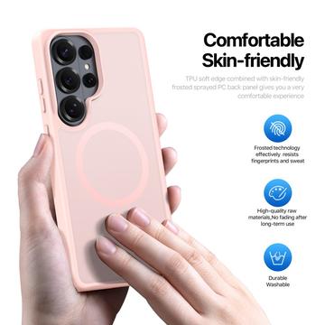 Samsung Galaxy S26 Ultra Dux Ducis Yind Hybrid Cover - MagSafe-kompatibel - Lysepink