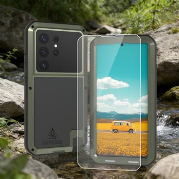 Samsung Galaxy S26 Ultra Love Mei Powerful Hybrid Cover - Grøn