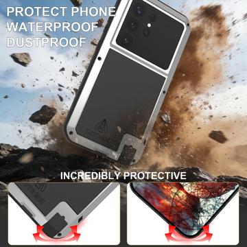 Samsung Galaxy S26 Ultra Love Mei Powerful Hybrid Cover - Sølv