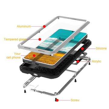 Samsung Galaxy S26 Ultra Love Mei Powerful Hybrid Cover - Sølv