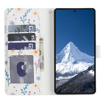 Samsung Galaxy S26 Ultra Rhombisk Blomsterpung - farverige blomster