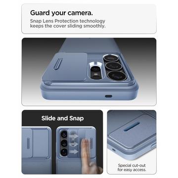 Samsung Galaxy S26 Ultra Spigen Optik Armor Cover - Lyseblå