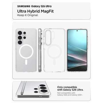 Samsung Galaxy S26 Ultra Spigen Ultra Hybrid Mag Cover - Hvid / Klar