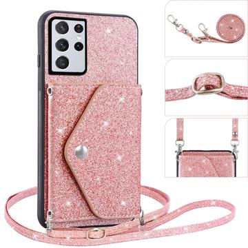 Samsung Galaxy S26 Ultra Stardust Cover med Kortholder - Pink