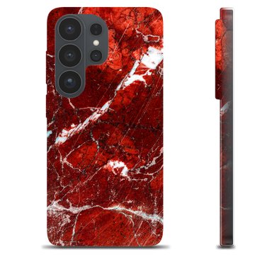 Samsung Galaxy S26 Ultra TPU Cover - Rød Marmor