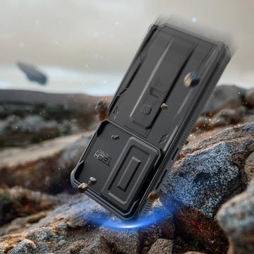 Samsung Galaxy S26 Ultra Tech-Protect Kevlar Cam+ 2-sæt cover - skærmbeskytter, kamerabeskytter, stativ - sort