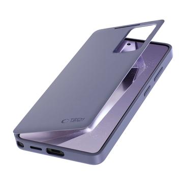 Samsung Galaxy S26 Ultra Tech-Protect Smart Clear View Flip etui med kortplads - Lilla