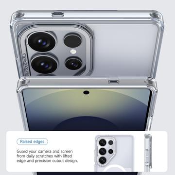Samsung Galaxy S26 Ultra Tofarvet hybrid cover - MagSafe-kompatibel - hvid