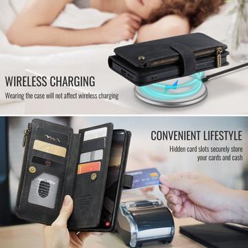 Samsung Galaxy S26+ Caseme C30 Multifunktionel Pung - Sort