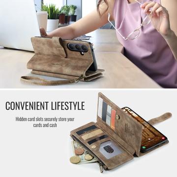 Samsung Galaxy S26+ Caseme C30 Multifunktionel Pung - Brun