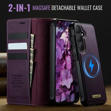 Samsung Galaxy S26+ Caseme C49 2-i-1 aftagelig pungetui - MagSafe-kompatibel, RFID - Lilla