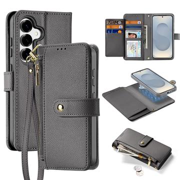Samsung Galaxy S26+ Dux Ducis Lawa Pung læderetui med magnetisk låg - grå
