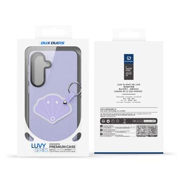 Samsung Galaxy S26+ Dux Ducis Luvy cover med fingerring/håndrem - Lilla / Skal