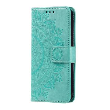 Samsung Galaxy S26+ Mandala Series Etui med Pung - Grøn