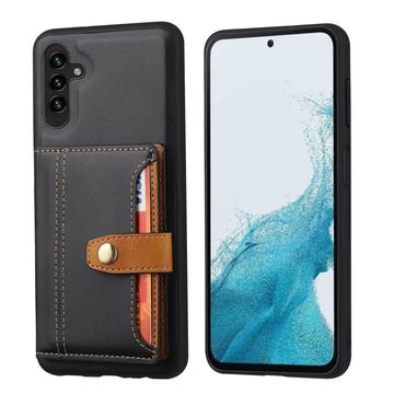 Samsung Galaxy S26+ Retro Style Cover med Pung - Sort