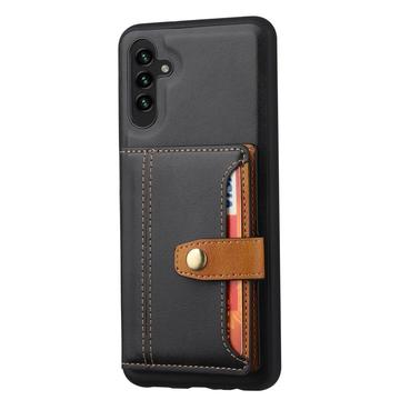 Samsung Galaxy S26+ Retro Style Cover med Pung - Sort