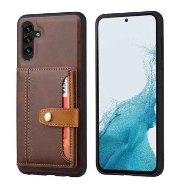 Samsung Galaxy S26+ Retro Style Cover med Pung - Brun