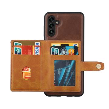 Samsung Galaxy S26+ Retro Style Cover med Pung - Rød