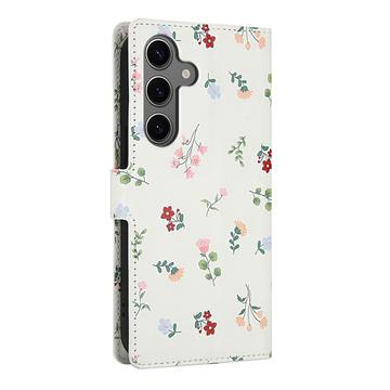 Samsung Galaxy S26+ Rhombisk Blomsterpung - Roser