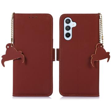 Samsung Galaxy S26+ Pung læder cover med RFID - Kaffe