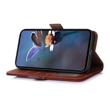 Samsung Galaxy S26+ Pung læder cover med RFID - Kaffe