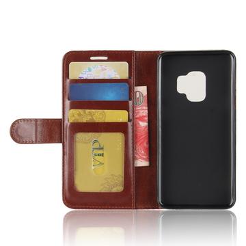 Samsung Galaxy S9 Pung med Magnetisk Lukning - Brun