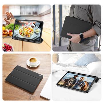 Samsung Galaxy Tab S6 Lite 2020/2022/2024 Dux Ducis Domo Tri-Fold Smart Folio Cover - Sort
