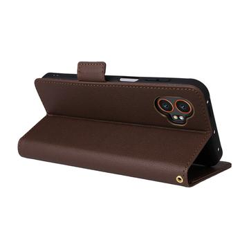 Samsung Galaxy XCover7 Pro Pung med Magnetisk Lukning - brun