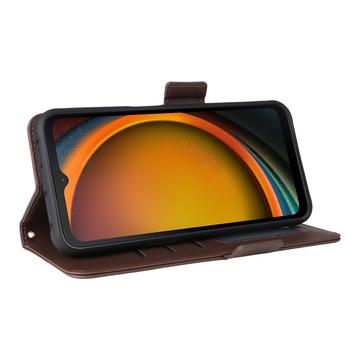 Samsung Galaxy XCover7 Pro Pung med Magnetisk Lukning - brun