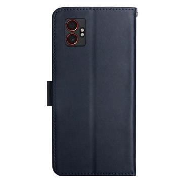 Samsung Galaxy XCover7 Pro Læderpung med Stativ - Blå
