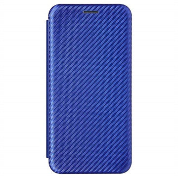 Samsung Galaxy Xcover 5 Flip Cover - Karbonfiber - Blå