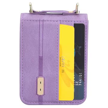 Hybrid Cover Samsung Galaxy Z Flip4 med Kortholder - Lilla