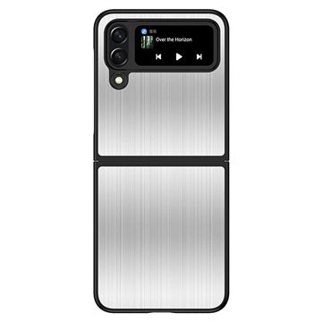 Samsung Galaxy Z Flip4 Hybrid Cover i Rustfrit Stål - Sølv