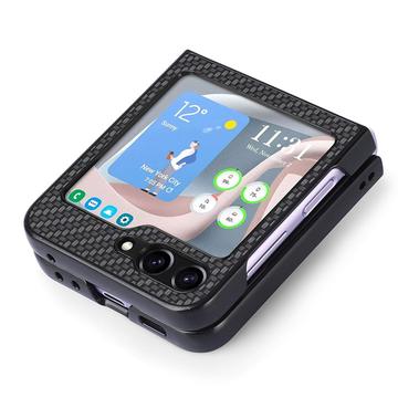 Samsung Galaxy Z Flip5 Hybrid Cover - Karbonfiber - Sort