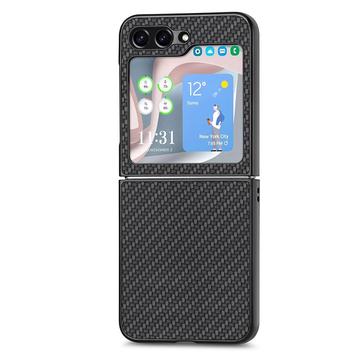 Samsung Galaxy Z Flip5 Hybrid Cover - Karbonfiber - Sort