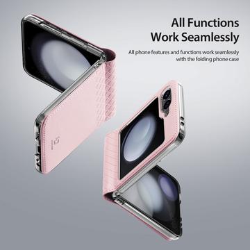 Samsung Galaxy Z Flip6/Z Flip7 FE Dux Ducis Bril Flip Cover - Pink