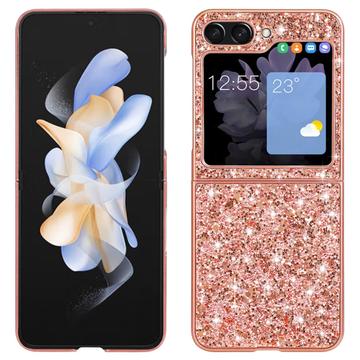 Samsung Galaxy Z Flip6/Z Flip7 FE Glitter Series Hybrid Cover - Rødguld