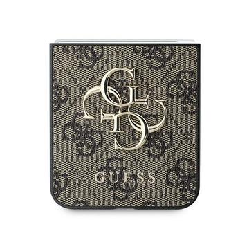 Samsung Galaxy Z Flip6/Z Flip7 FE Guess 4G Big Metal Logo Hybrid Cover - Brun