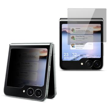 Samsung Galaxy Z Flip6/Z Flip7 FE Imak Privacy Full Cover Skærmbeskyttelse Hærdet Glas - 9H