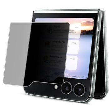 Samsung Galaxy Z Flip6/Z Flip7 FE Imak Privacy Full Cover Skærmbeskyttelse Hærdet Glas - 9H