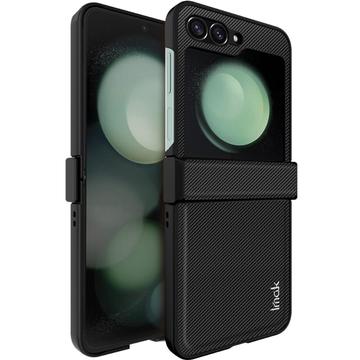 Samsung Galaxy Z Flip6/Z Flip7 FE Imak Ruiyi Hybrid Cover - Karbonfiber - Sort