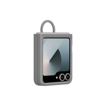 Samsung Galaxy Z Flip6 Silikone Cover med Ring EF-PF741TJEGWW - Grå