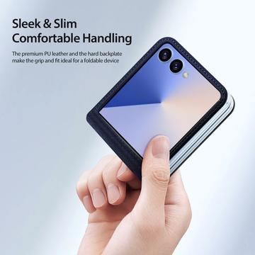 Samsung Galaxy Z Flip7 Dux Ducis Bril Flip Cover - Blå