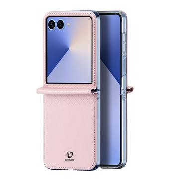 Samsung Galaxy Z Flip7 Dux Ducis Bril Flip Cover - Pink