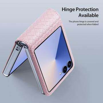 Samsung Galaxy Z Flip7 Dux Ducis Bril Flip Cover - Pink