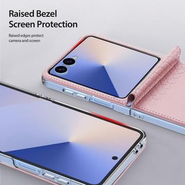 Samsung Galaxy Z Flip7 Dux Ducis Bril Flip Cover - Pink