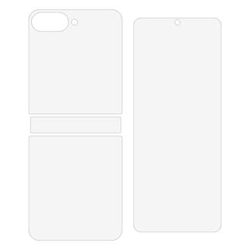Samsung Galaxy Z Flip7 FE Full Cover Beskyttelsesfilm Sæt - Klar