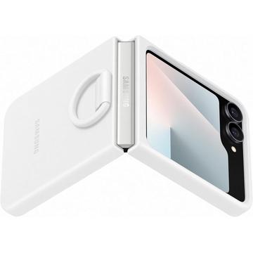 Samsung Galaxy Z Flip7 FE Silikone Cover med Ring EF-PF741TWEGWW - Hvid