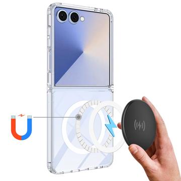 Samsung Galaxy Z Flip7 Hybrid Cover - MagSafe Kompatibel - Gennemsigtig